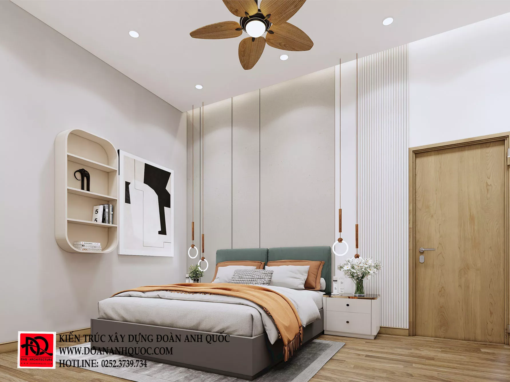 Thiết kế nội thất nhà phố 3 tầng hiện đại, sang trọng tại Phan Thiết